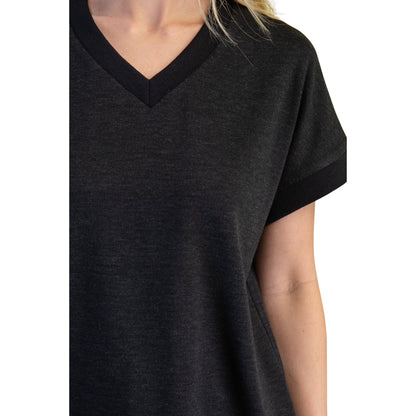 Cozy V-Neck Everyday Knit Tee