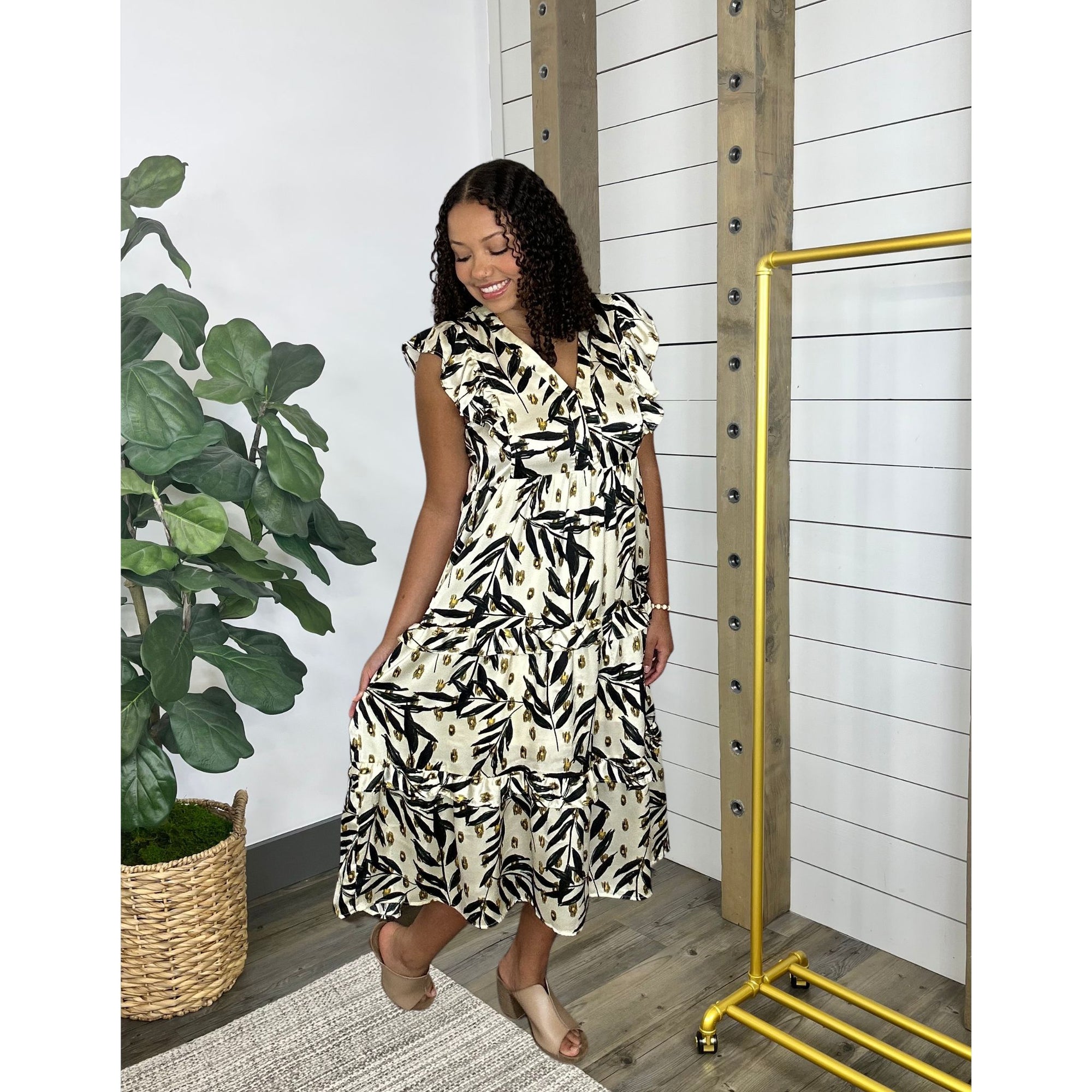 Another Glance Midi Dress
