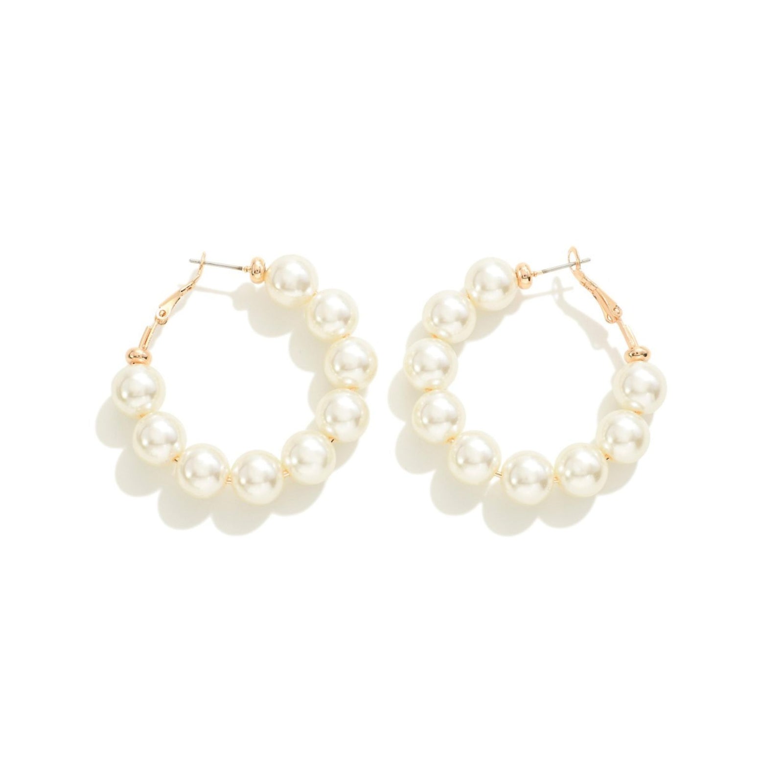 Polished & Pearl Hoops