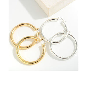 On Repeat Chunky Hoop Earrings