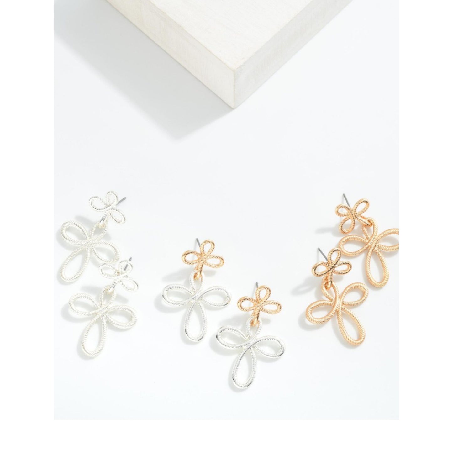 Twist Cross Earrings