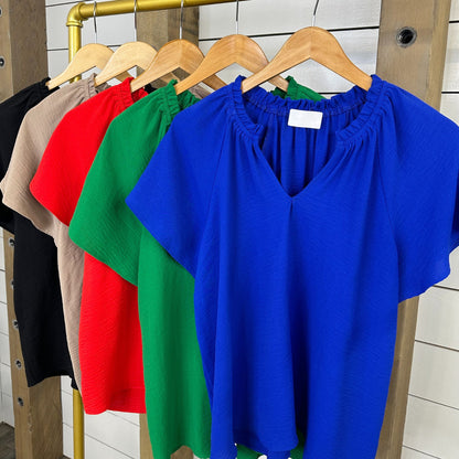 Flutter Sleeve Top