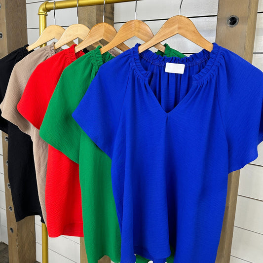 Flutter Sleeve Top