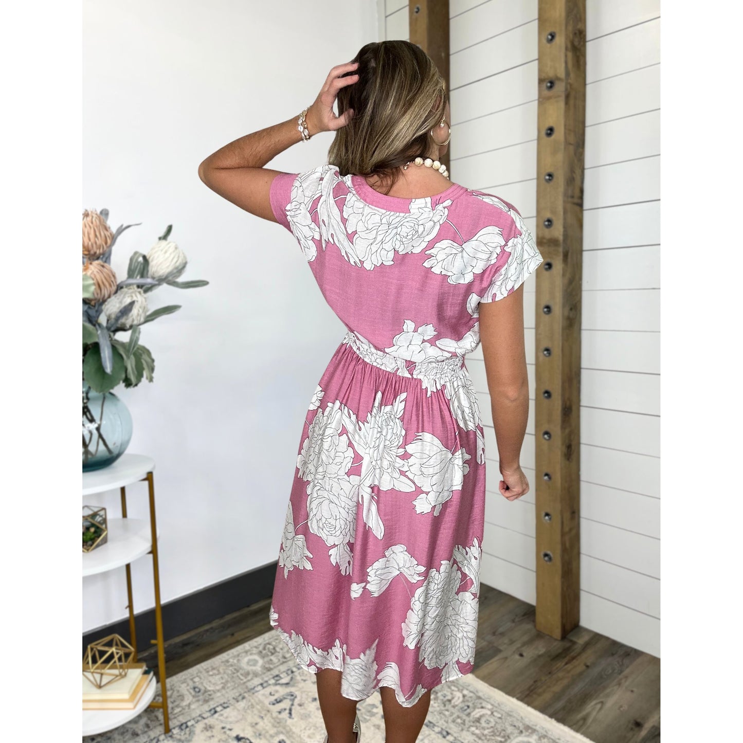 Floral Print Midi Dress