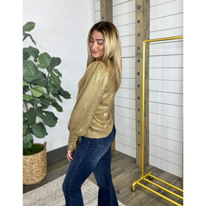 Golden Girl Metallic Sweater