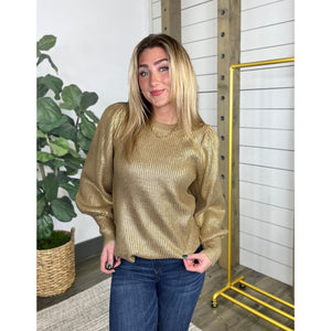 Golden Girl Metallic Sweater