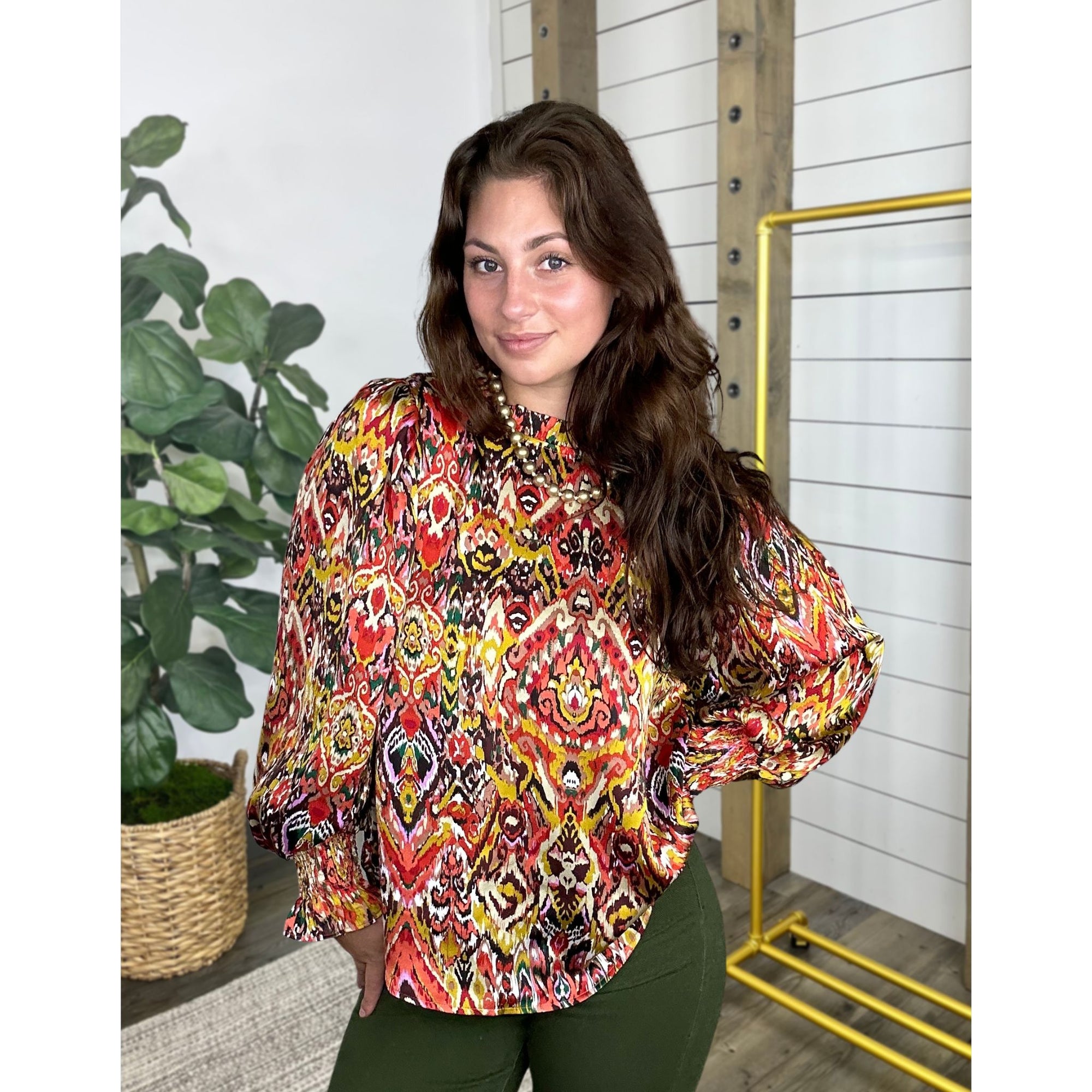 New Groove Print Blouse