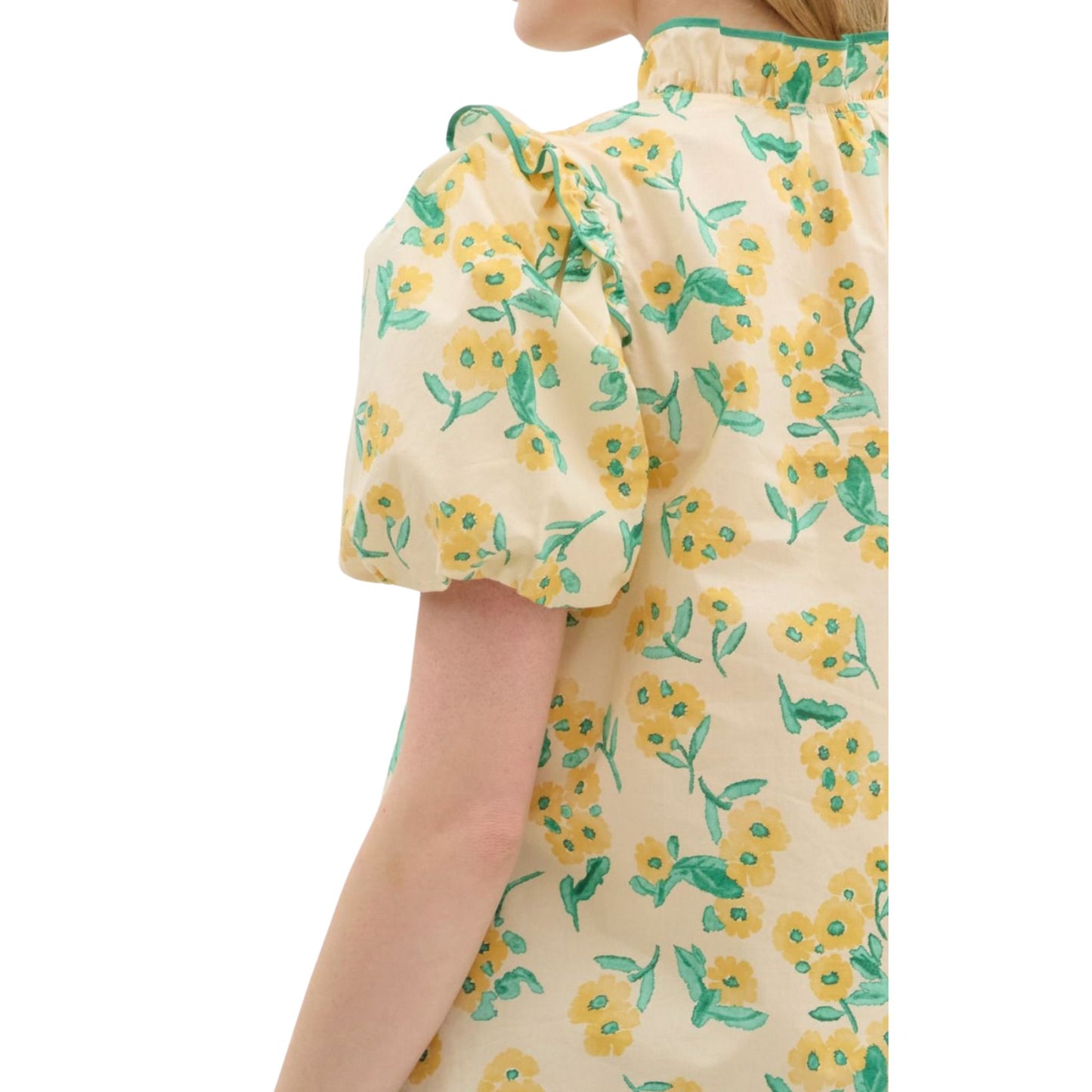 Lemon Blossom Ruffle Top