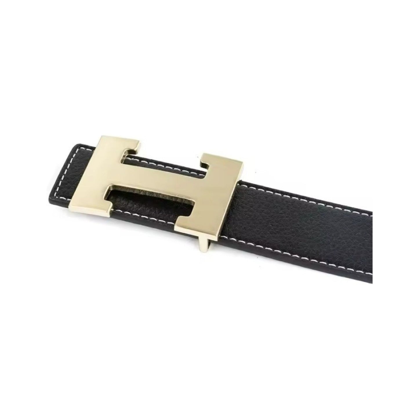 Designer-Inspired Genuine Leather H Belt