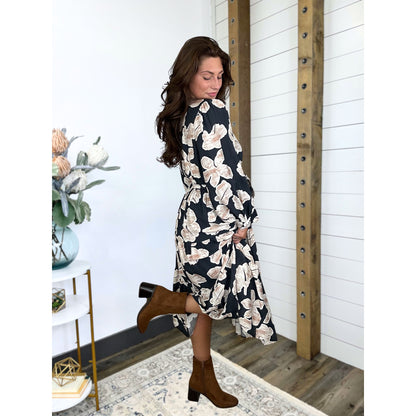 Moonlit Bloom Maxi Dress