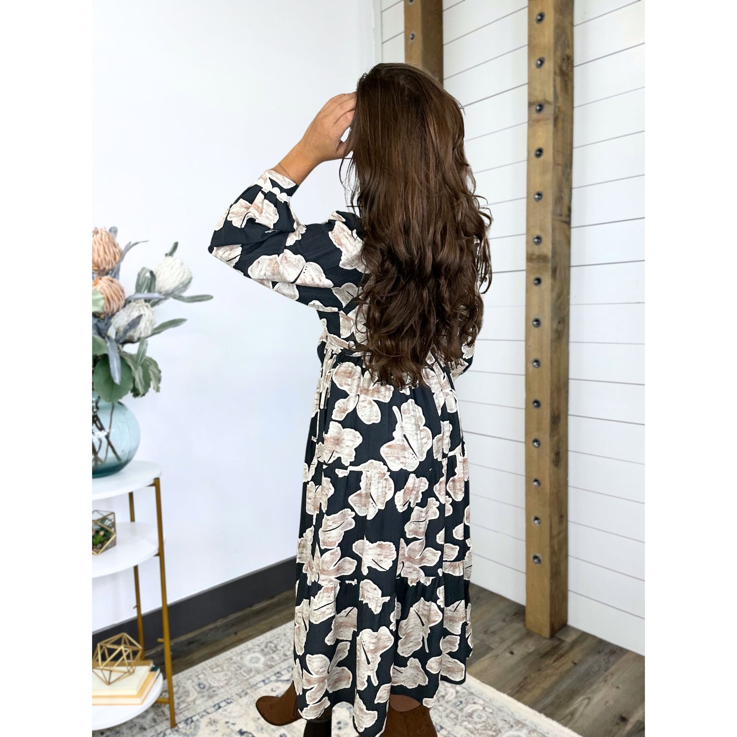 Moonlit Bloom Maxi Dress