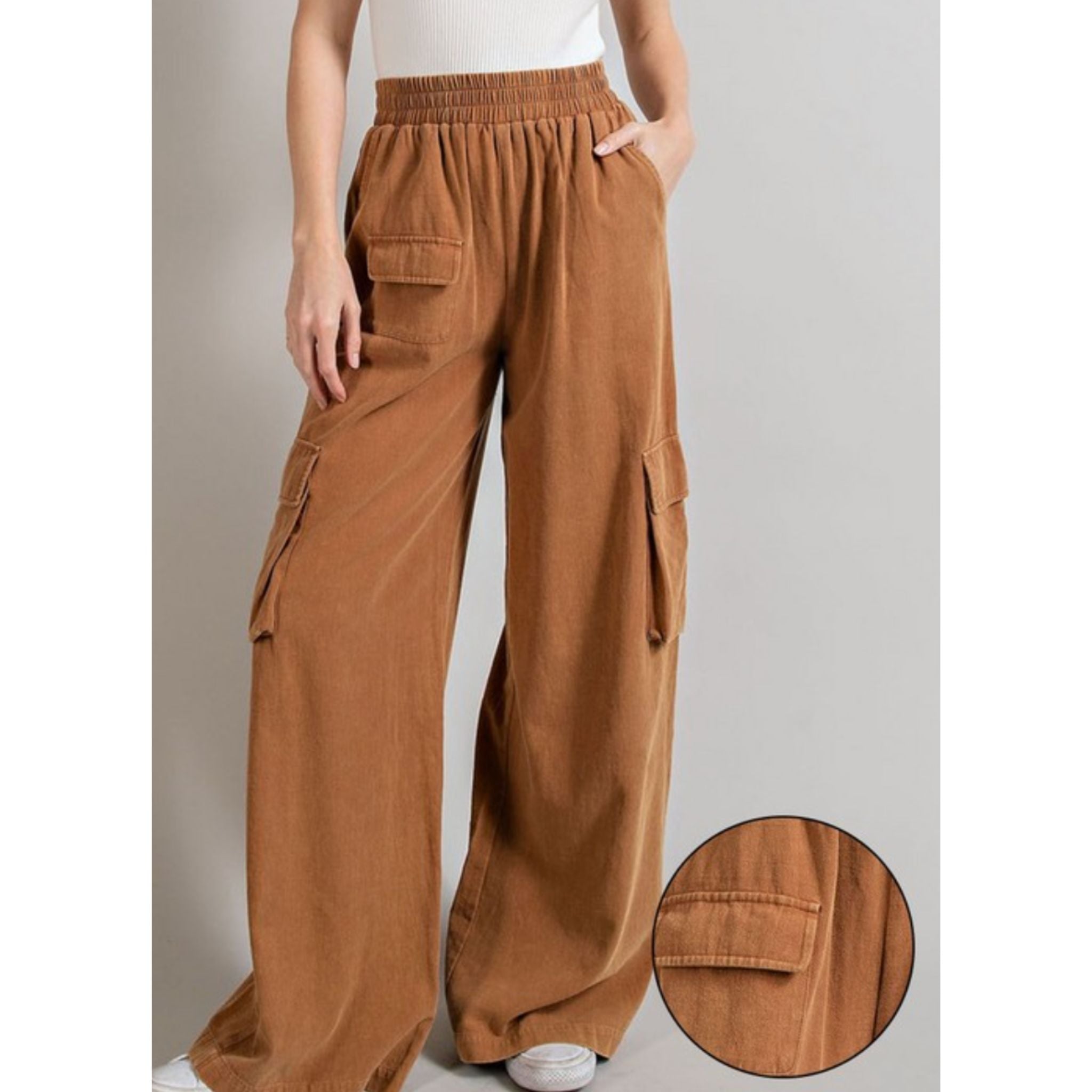 Doing It Well Cargo Pants - Tiffany Lane Boutique