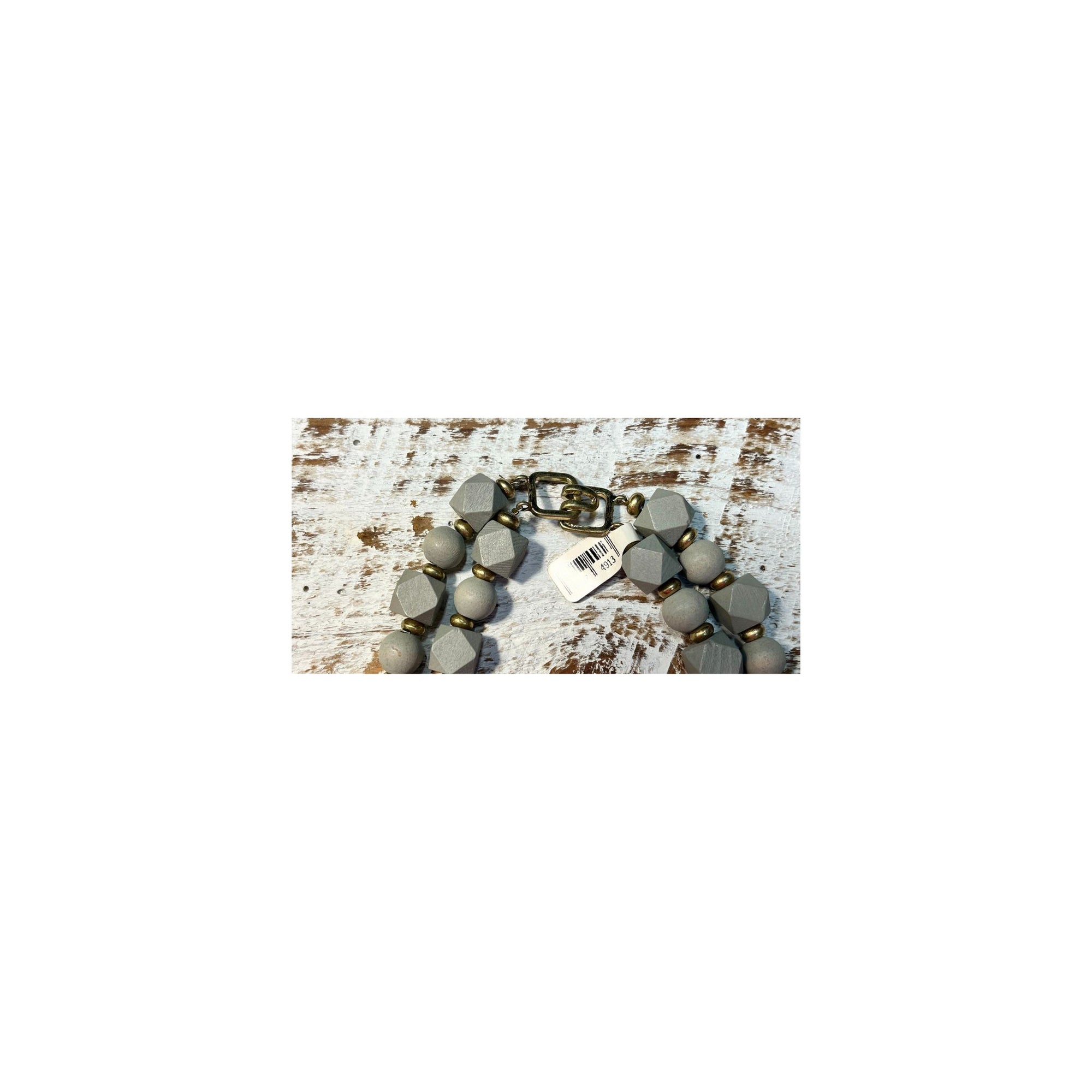Layered Wood Bead Necklace