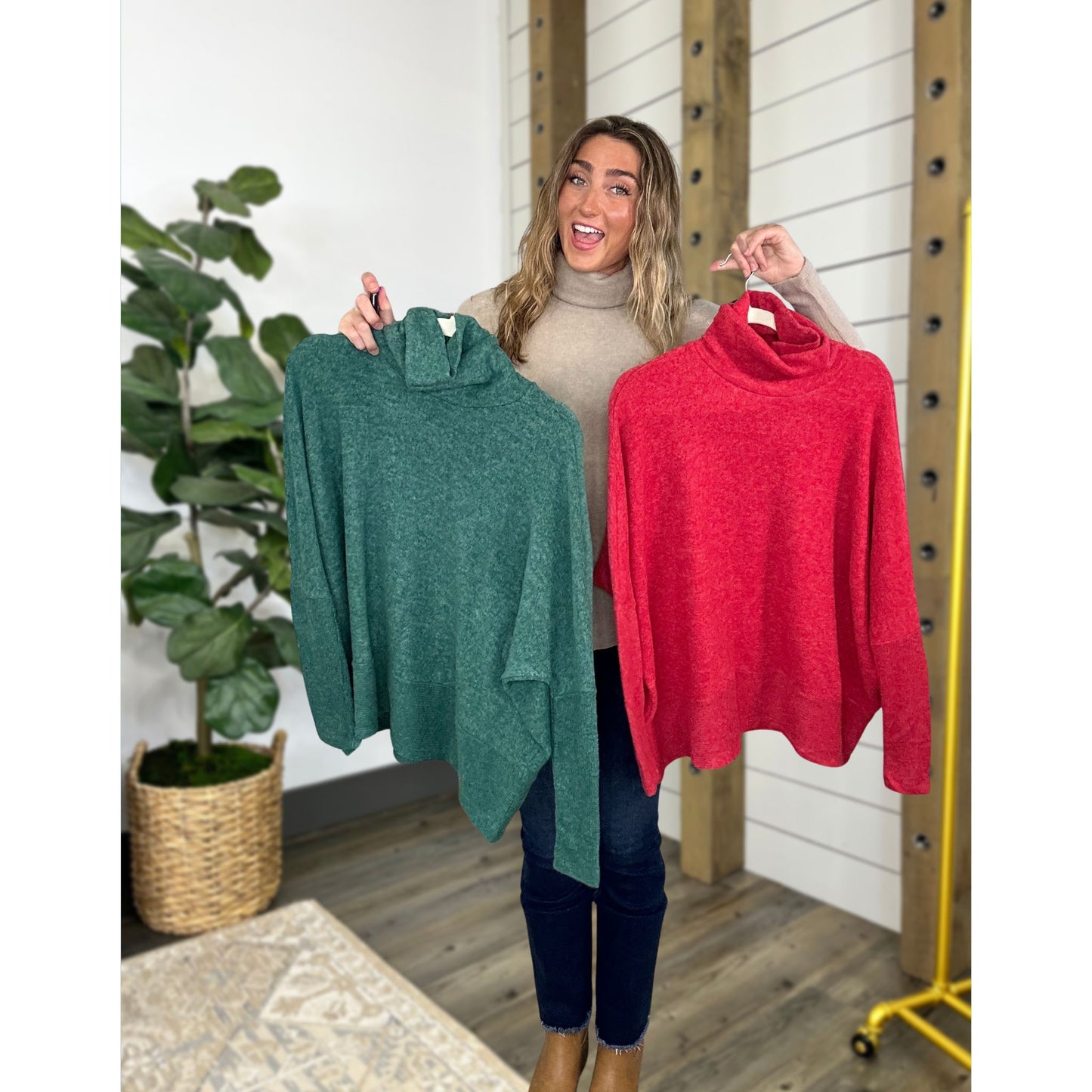 No Plans Needed Turtleneck Sweater