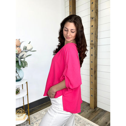 No Doubt About It Oversize Blouse