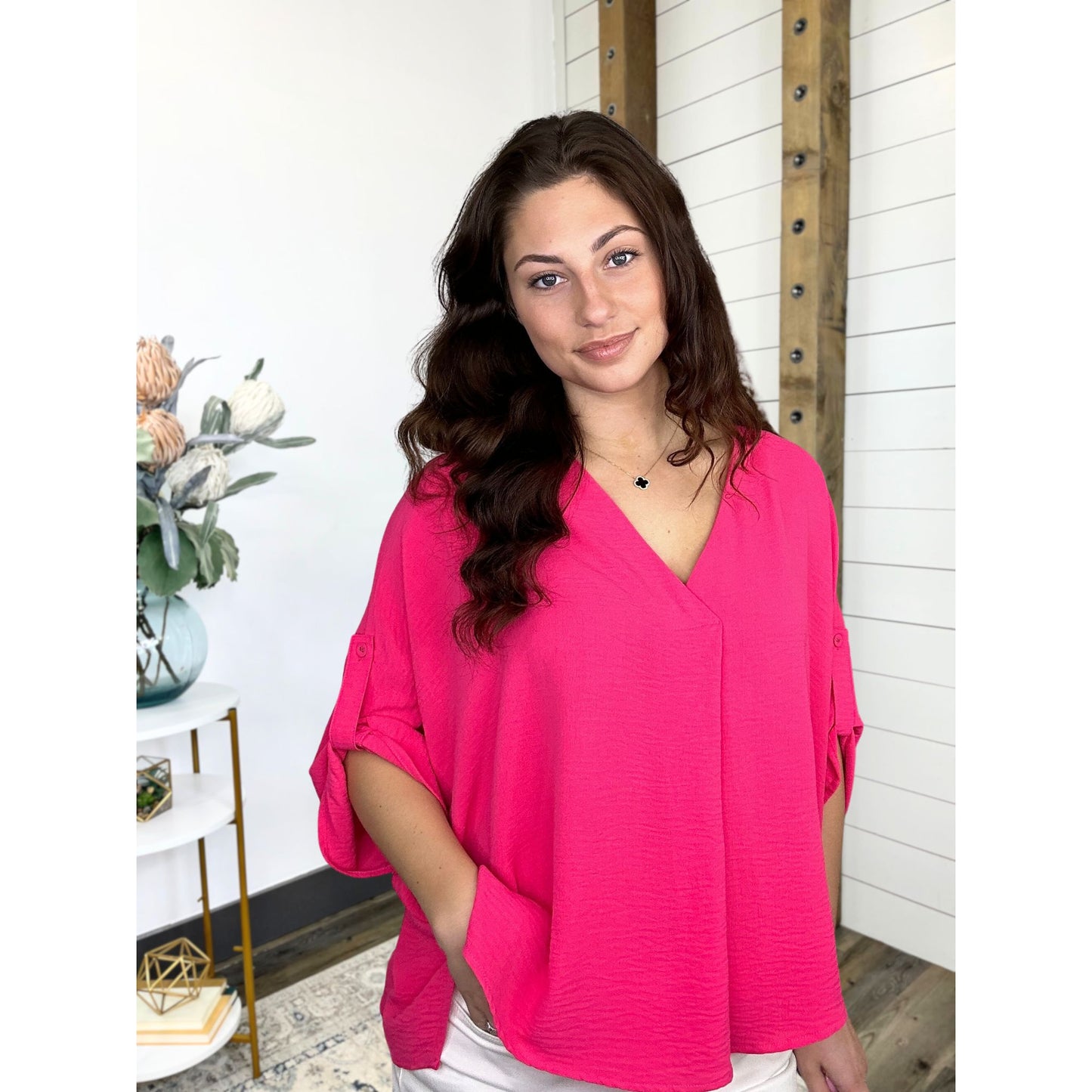 No Doubt About It Oversize Blouse