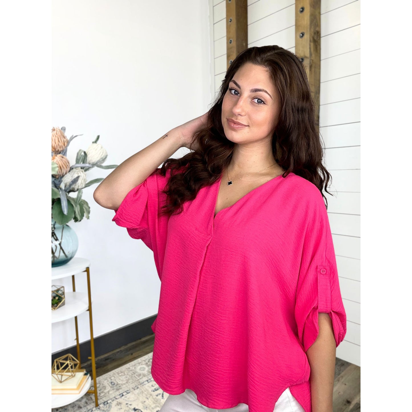 No Doubt About It Oversize Blouse