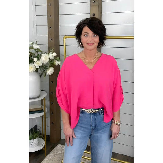 No Doubt About It Oversize Blouse