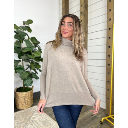 No Plans Needed Turtleneck Sweater