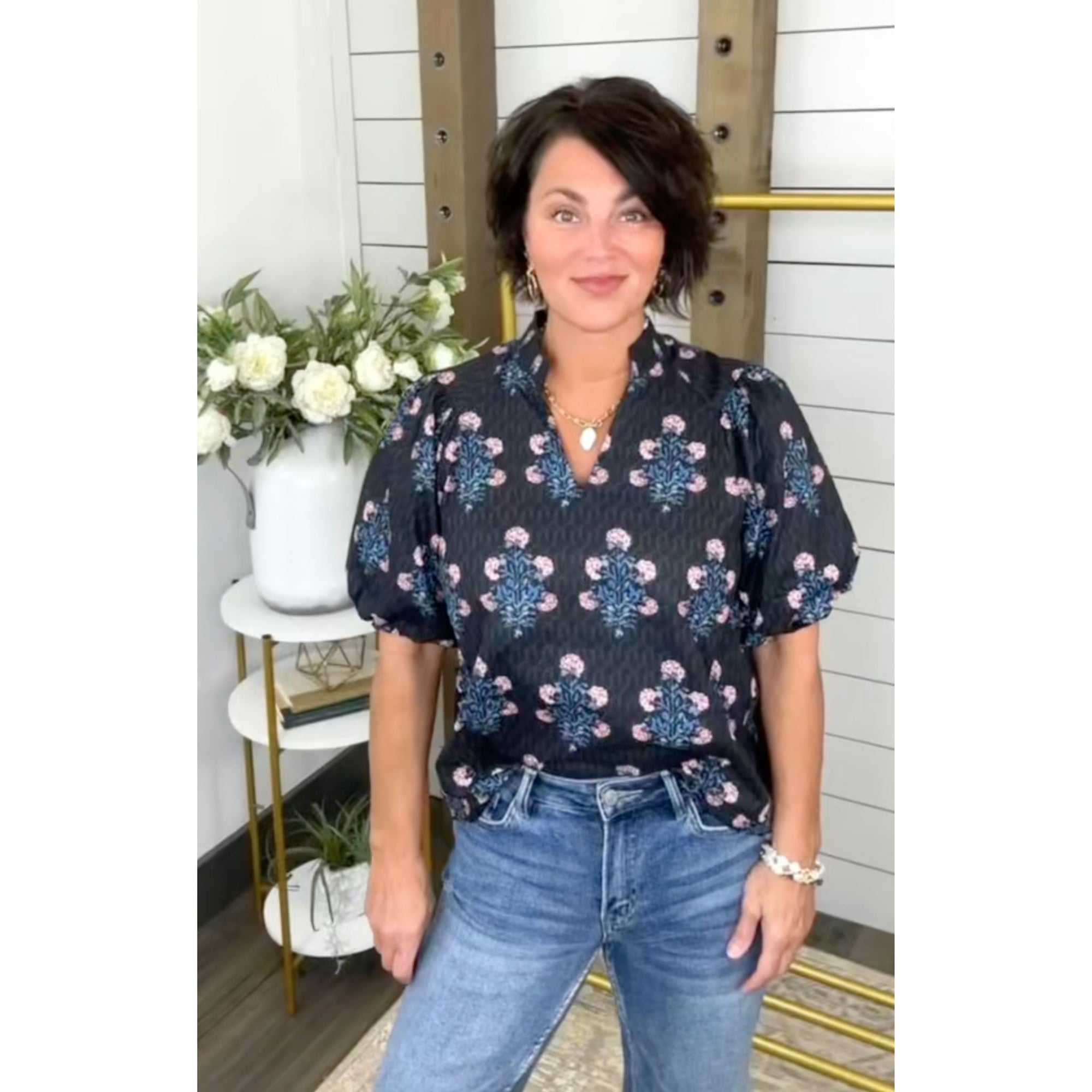Noir Garden Top