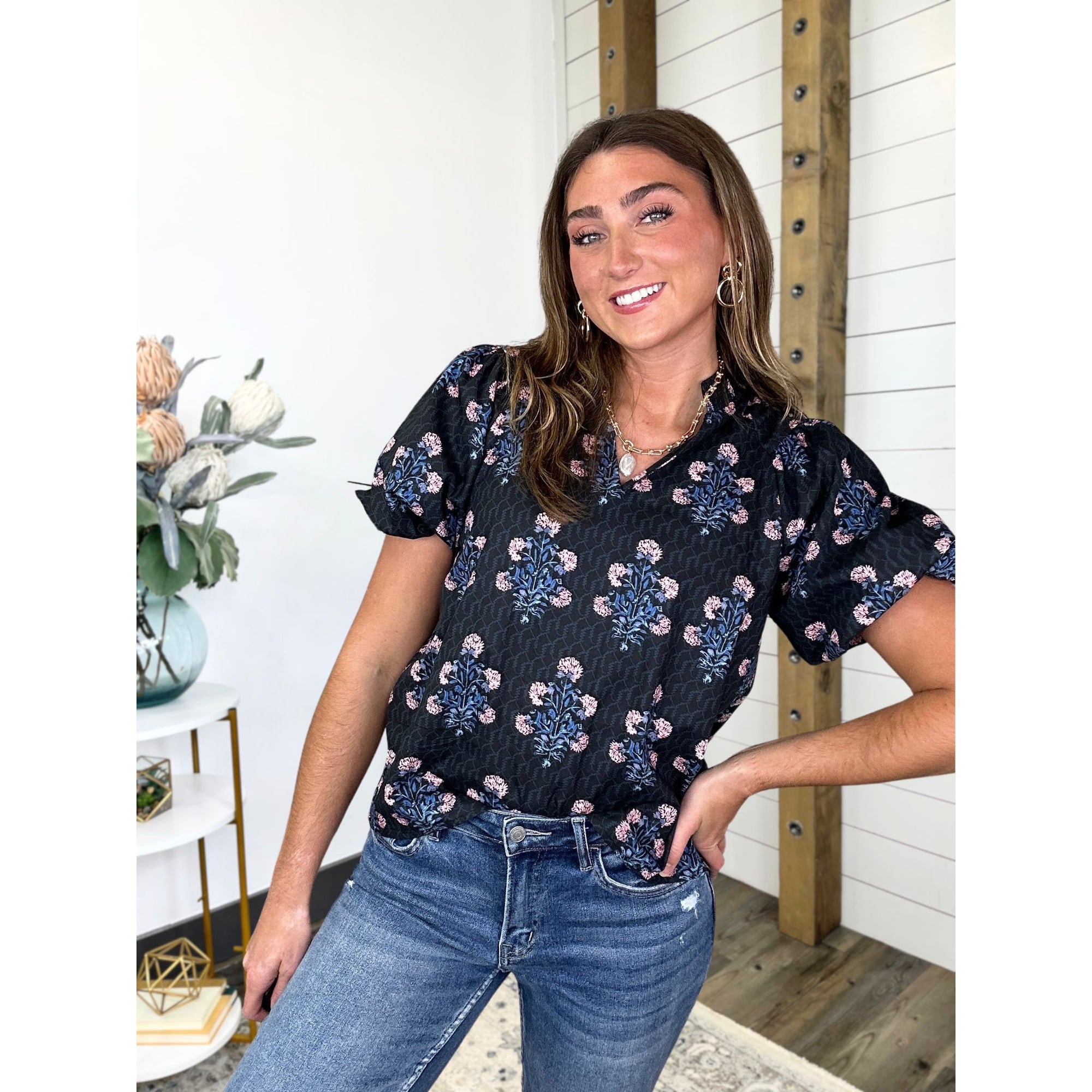 Noir Garden Top