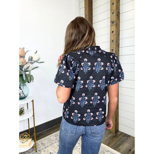 Noir Garden Top
