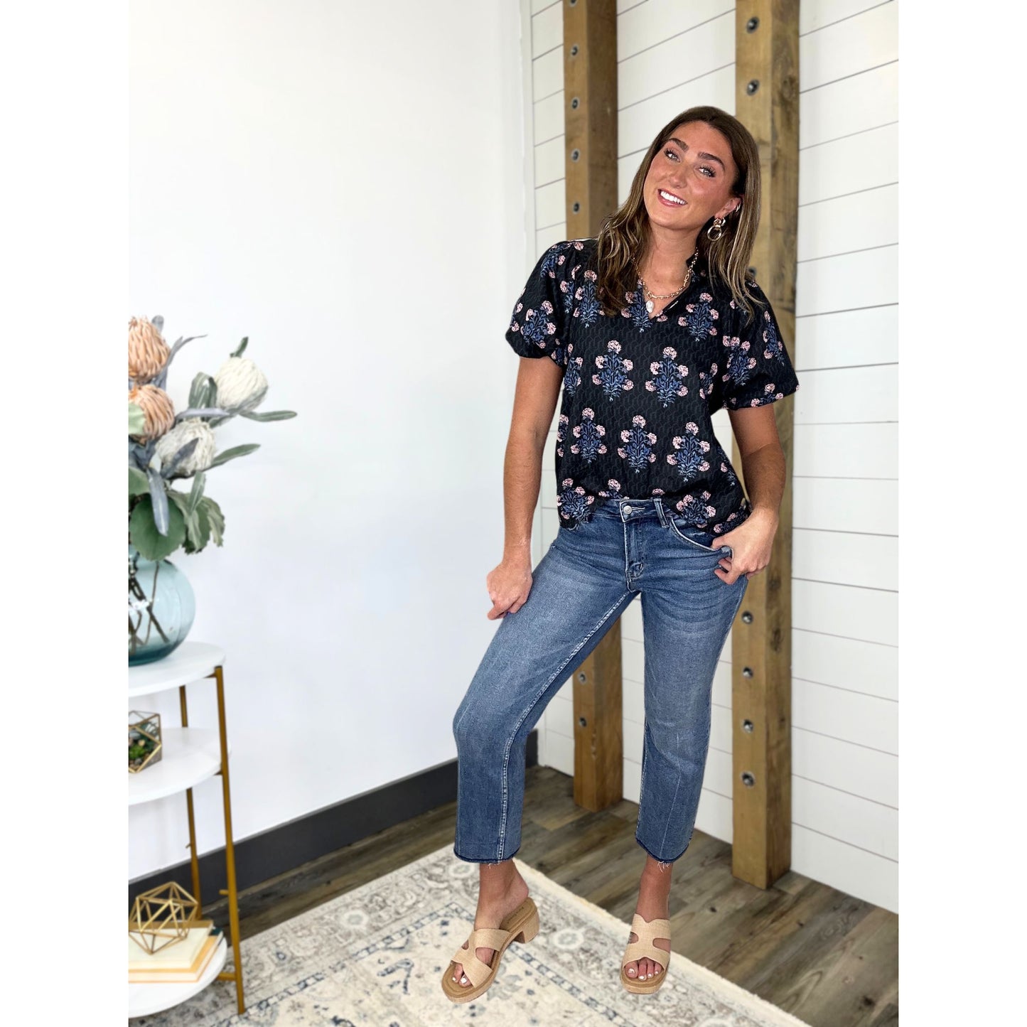 Noir Garden Top
