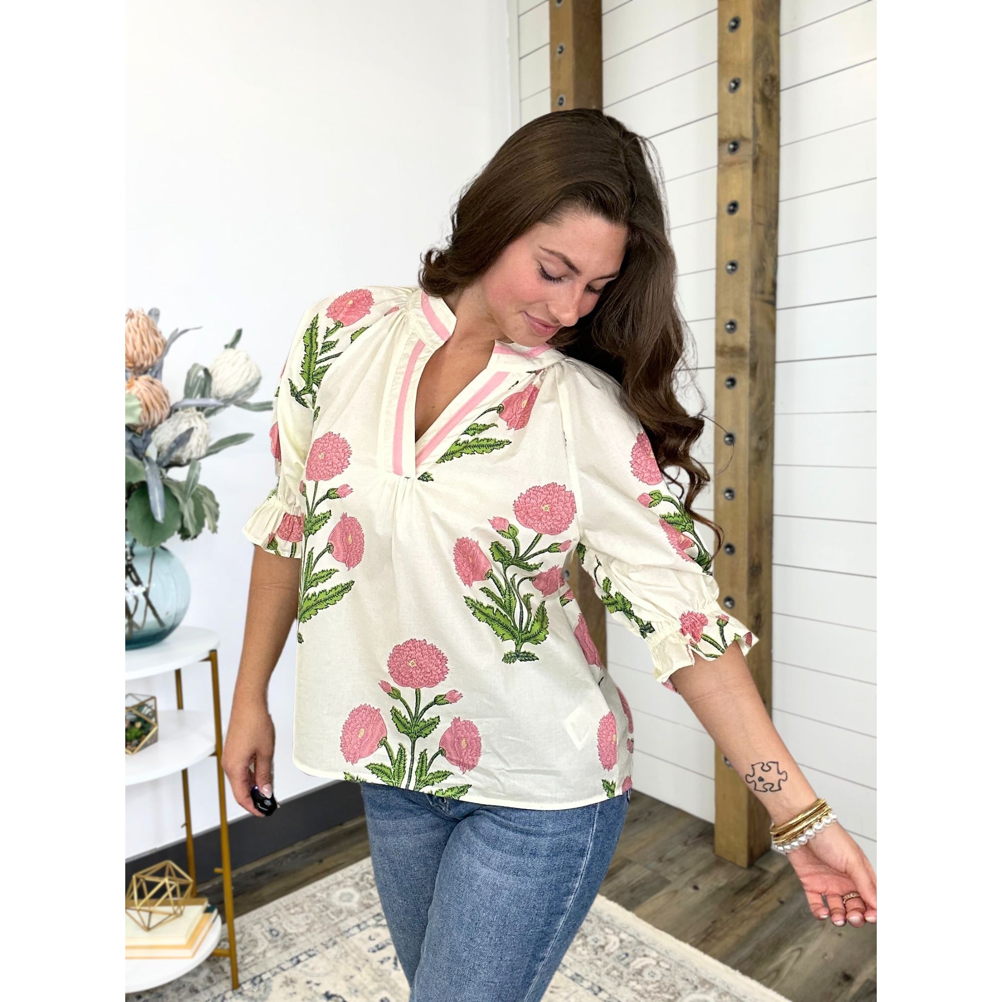 Rosé Garden Top