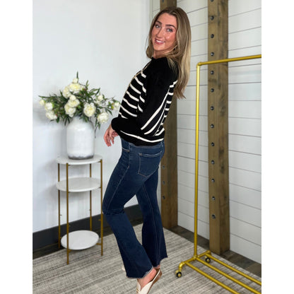 Classic Striped Boat Neck Sweater