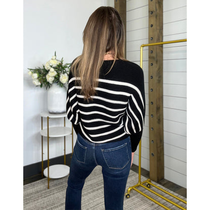 Classic Striped Boat Neck Sweater