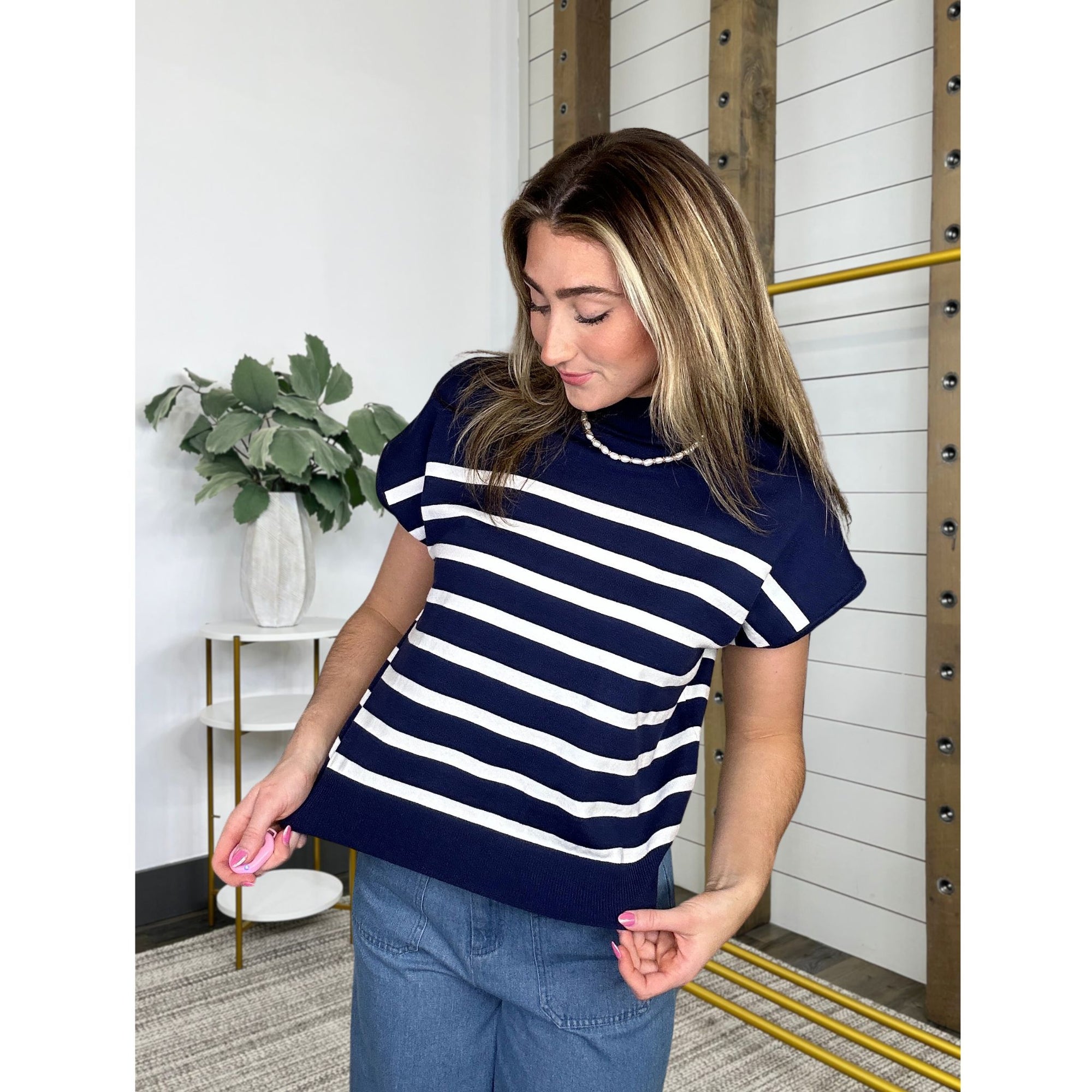 Follow Your Path Striped Top
