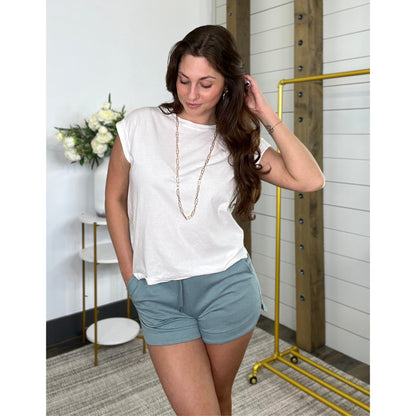 Soft Cotton Relaxed Crew Neck Tee