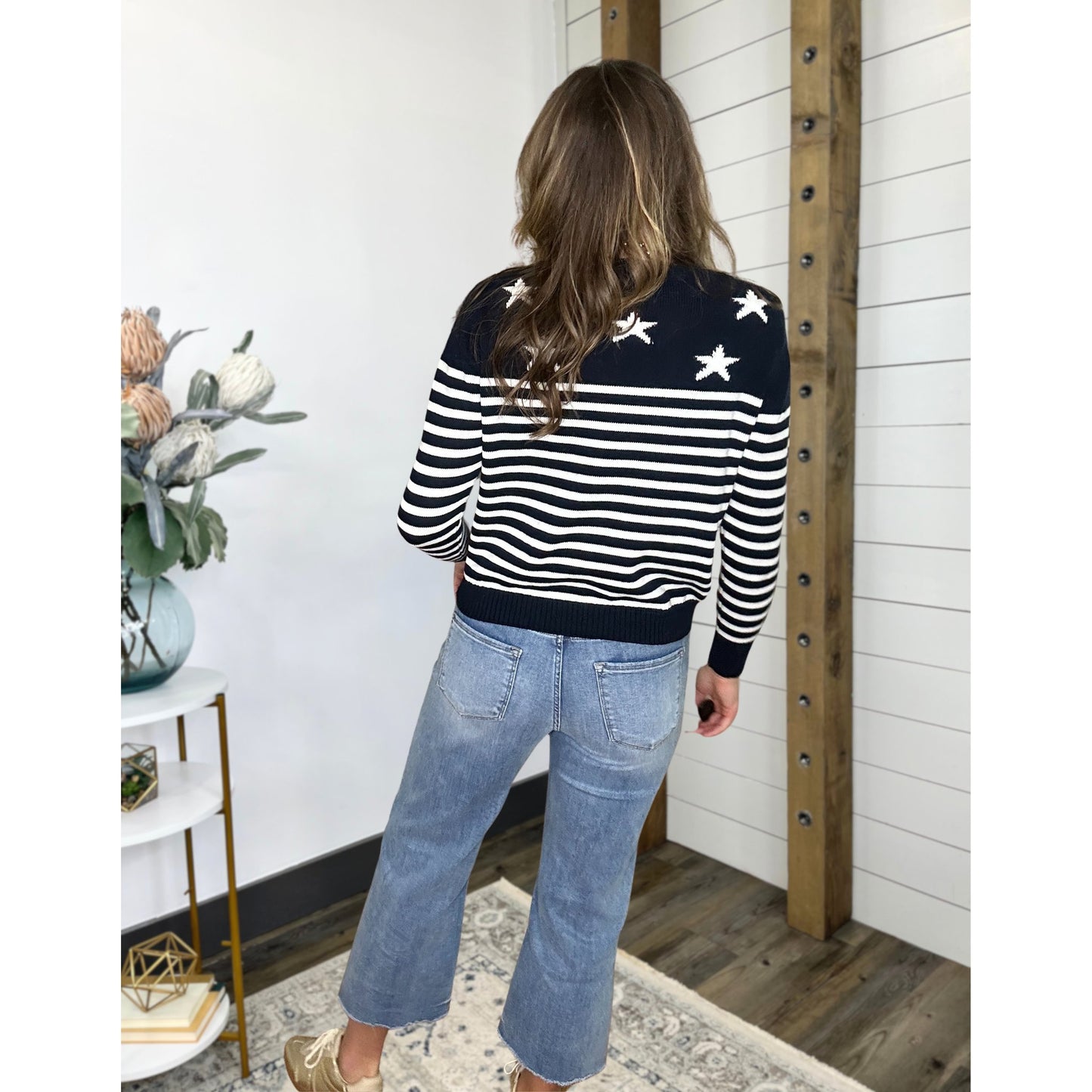 Stars & Stripes Relaxed Knit Sweater