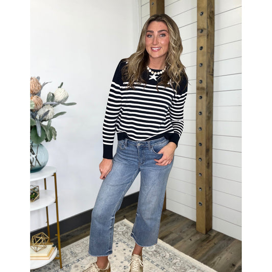 Stars & Stripes Relaxed Knit Sweater