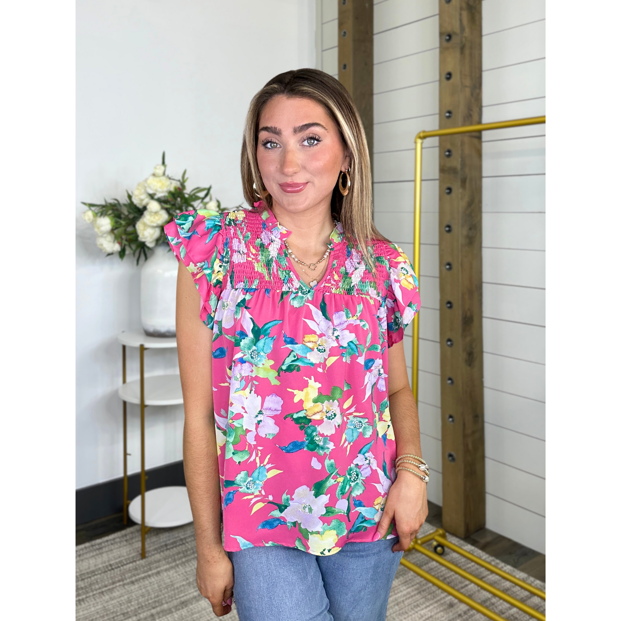 Spring Showers Floral Top