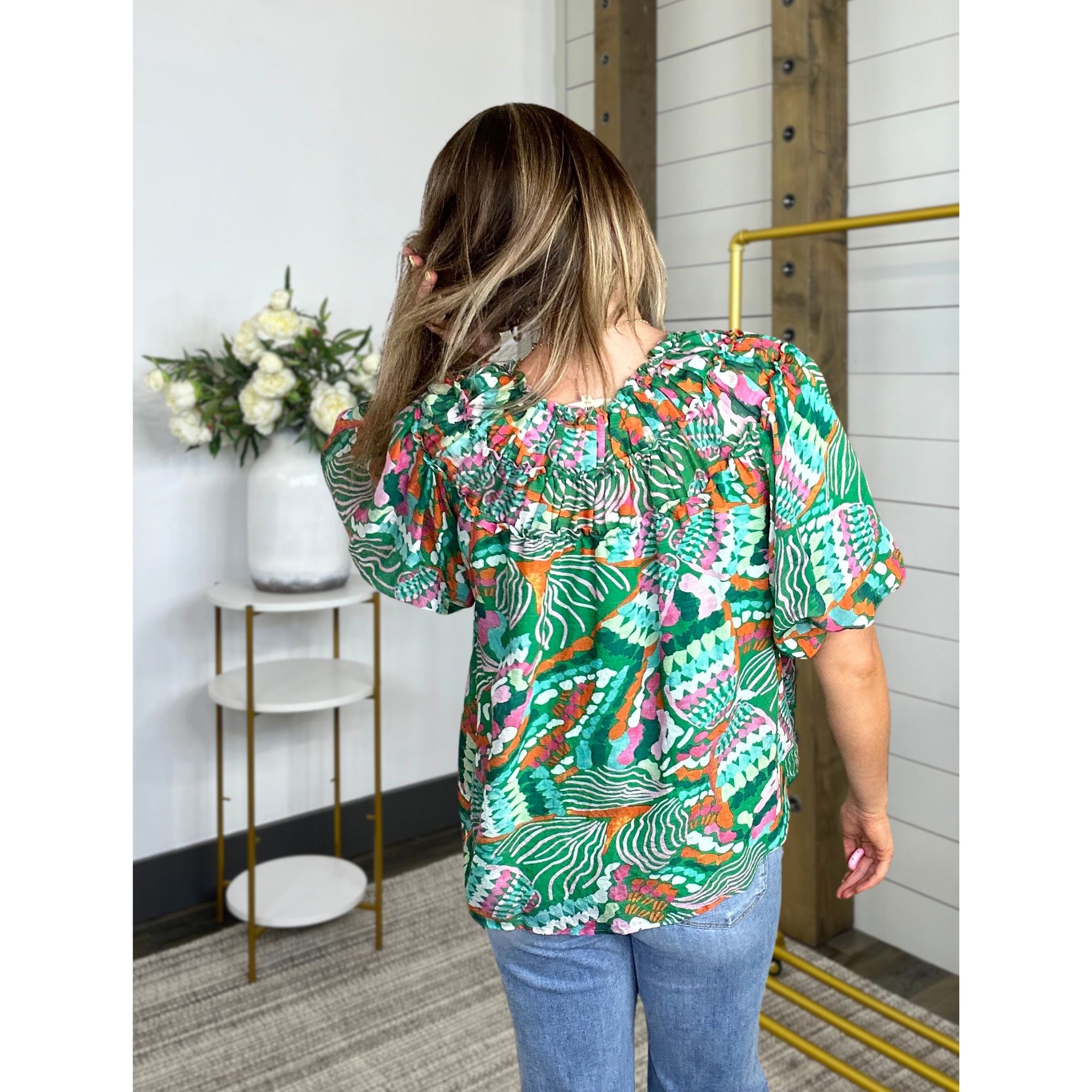 Back For You Print Top
