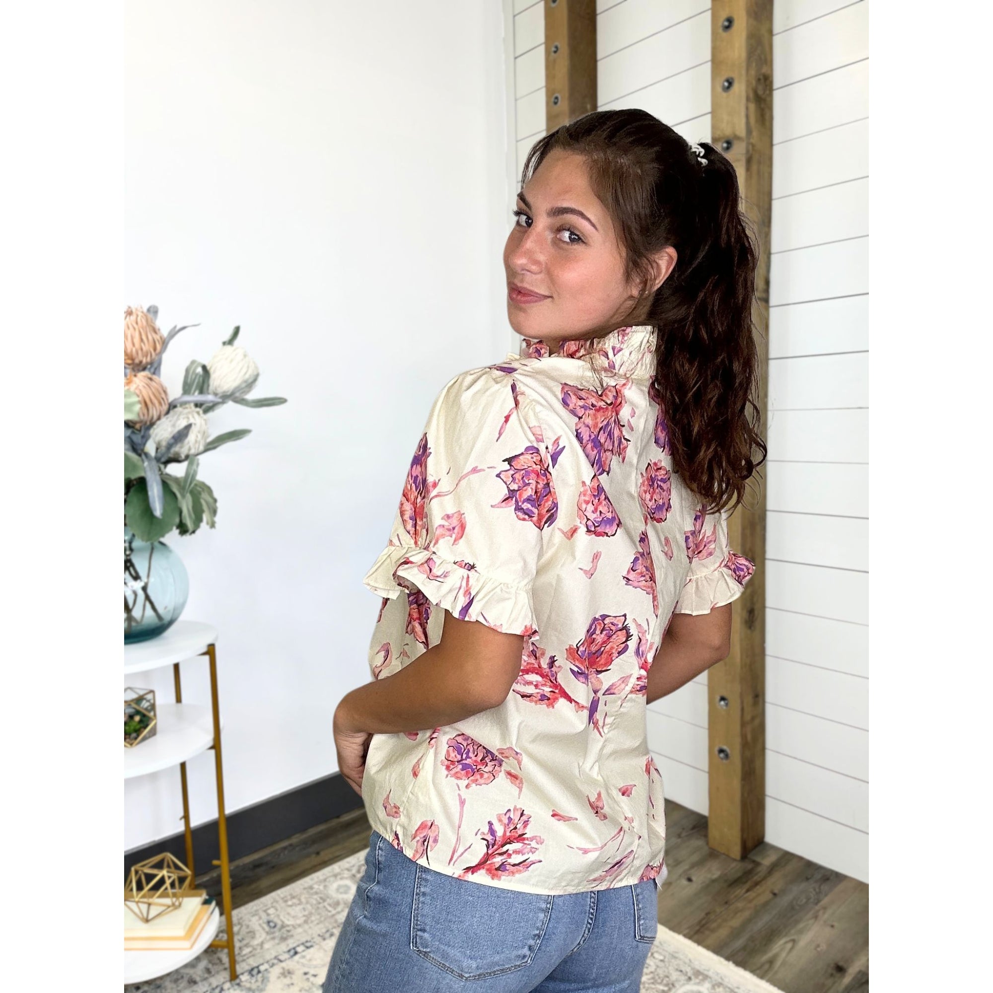 Be The One Floral Top