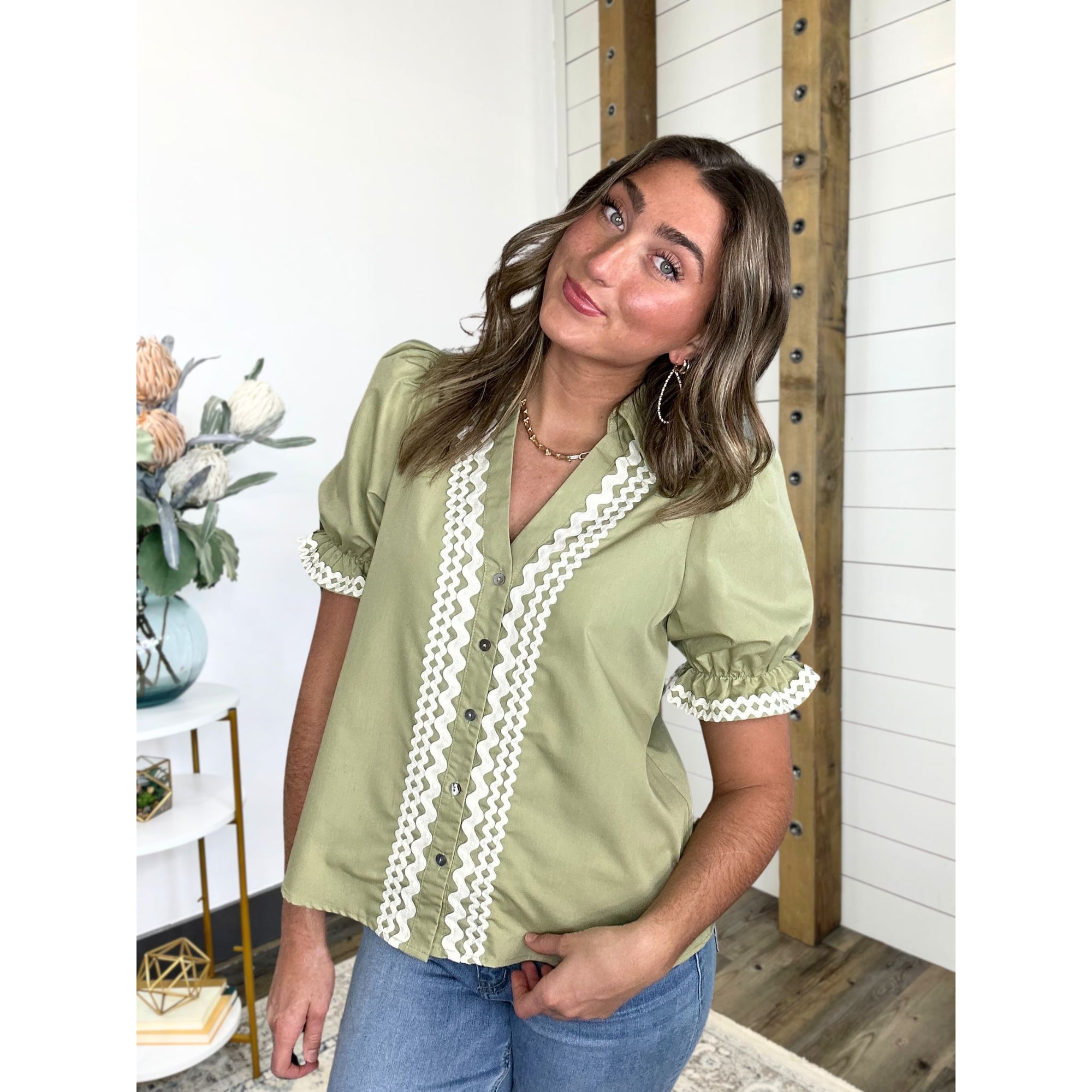 Rosemary Button Down Top