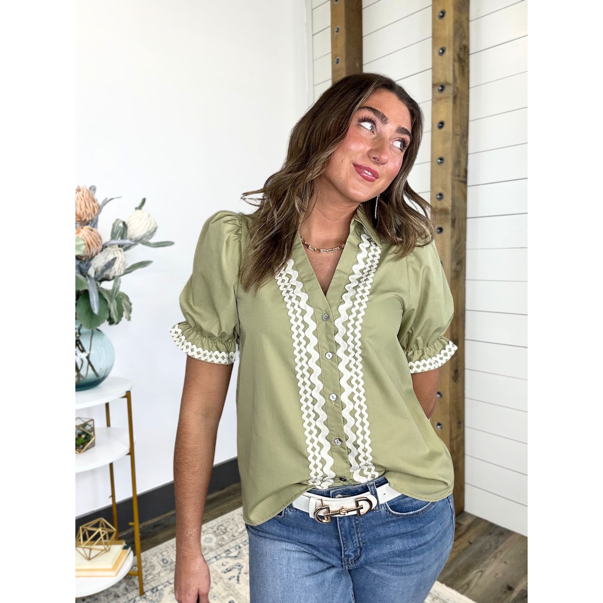 Rosemary Button Down Top