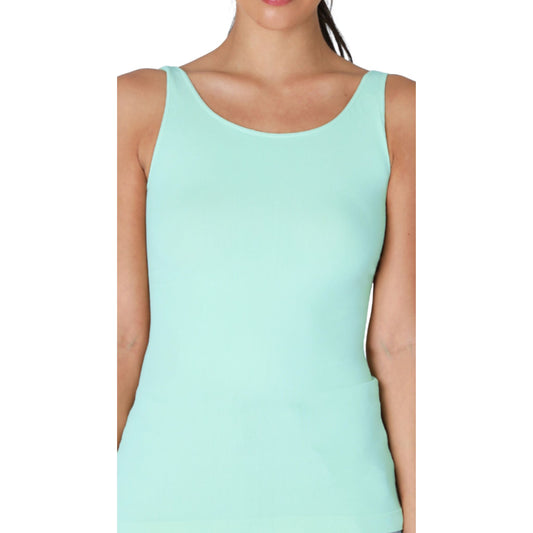 Stretch fabric top — seamless design and jersey, Niki Biki Wide Strap Tank