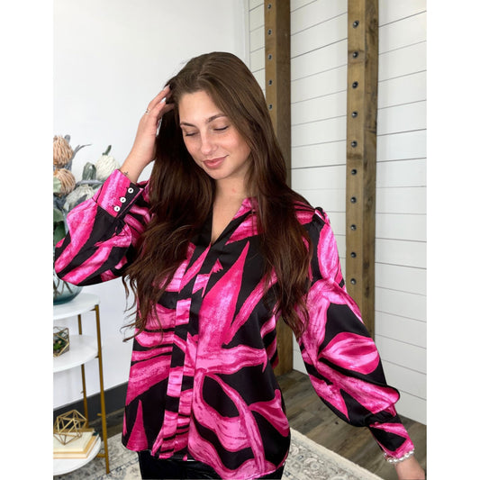 Vivid Muse Satin Blouse