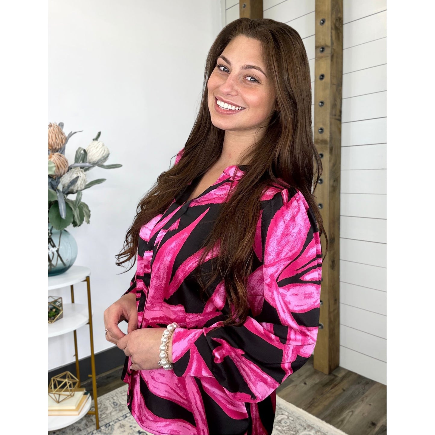 Vivid Muse Satin Blouse