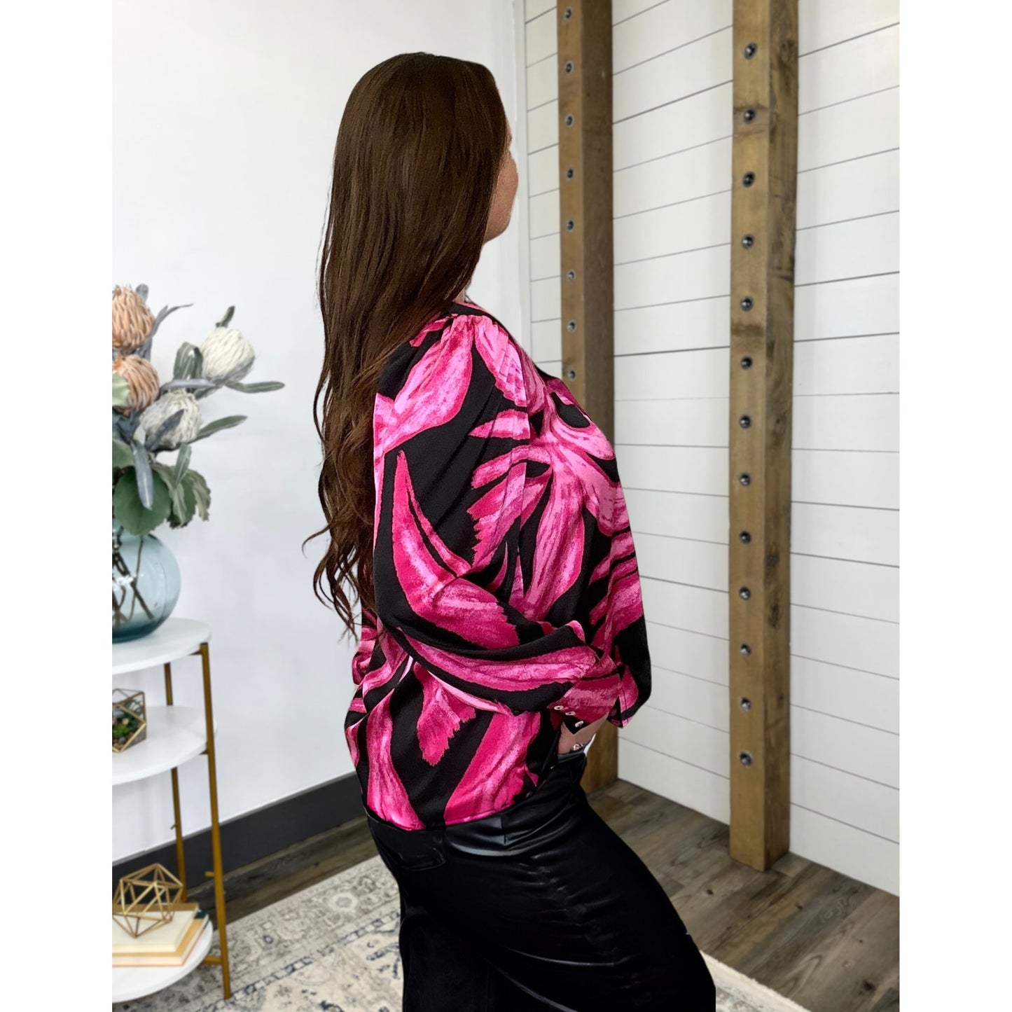 Vivid Muse Satin Blouse