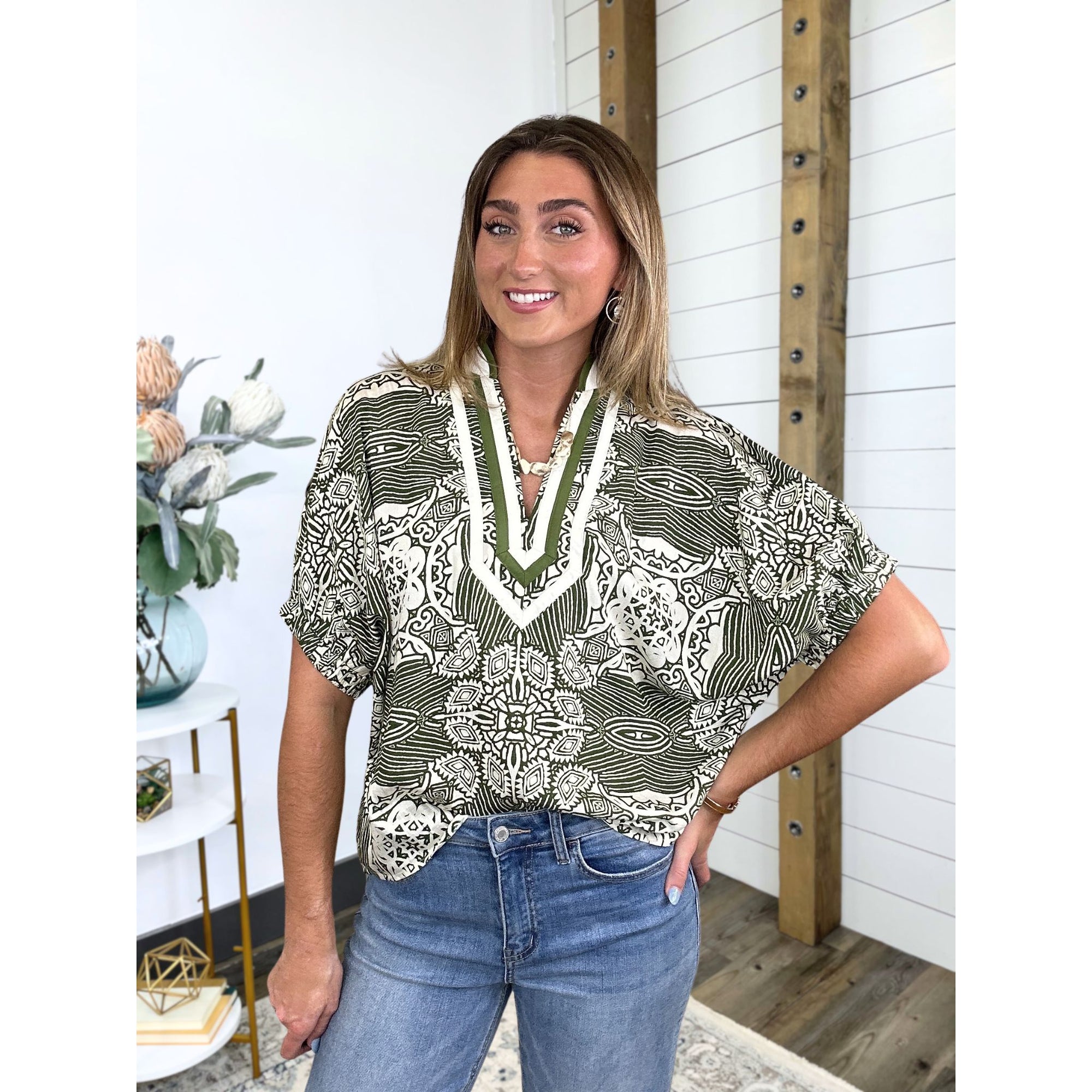 RESTOCKING 8/31-Every Which Way Print Top