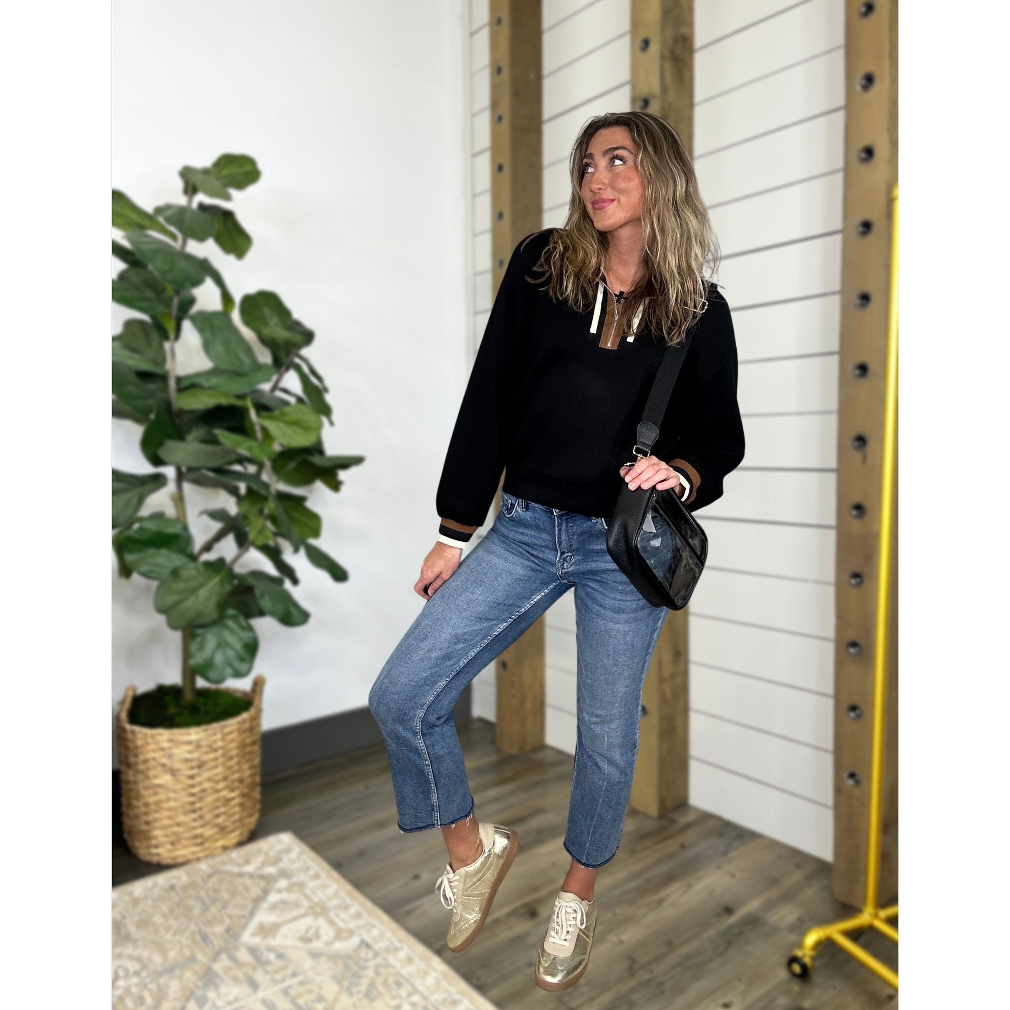 Autumn Edge Zip Top