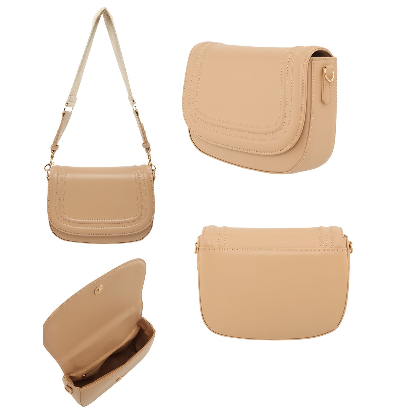 Vanilla Bean Crossbody Handbag