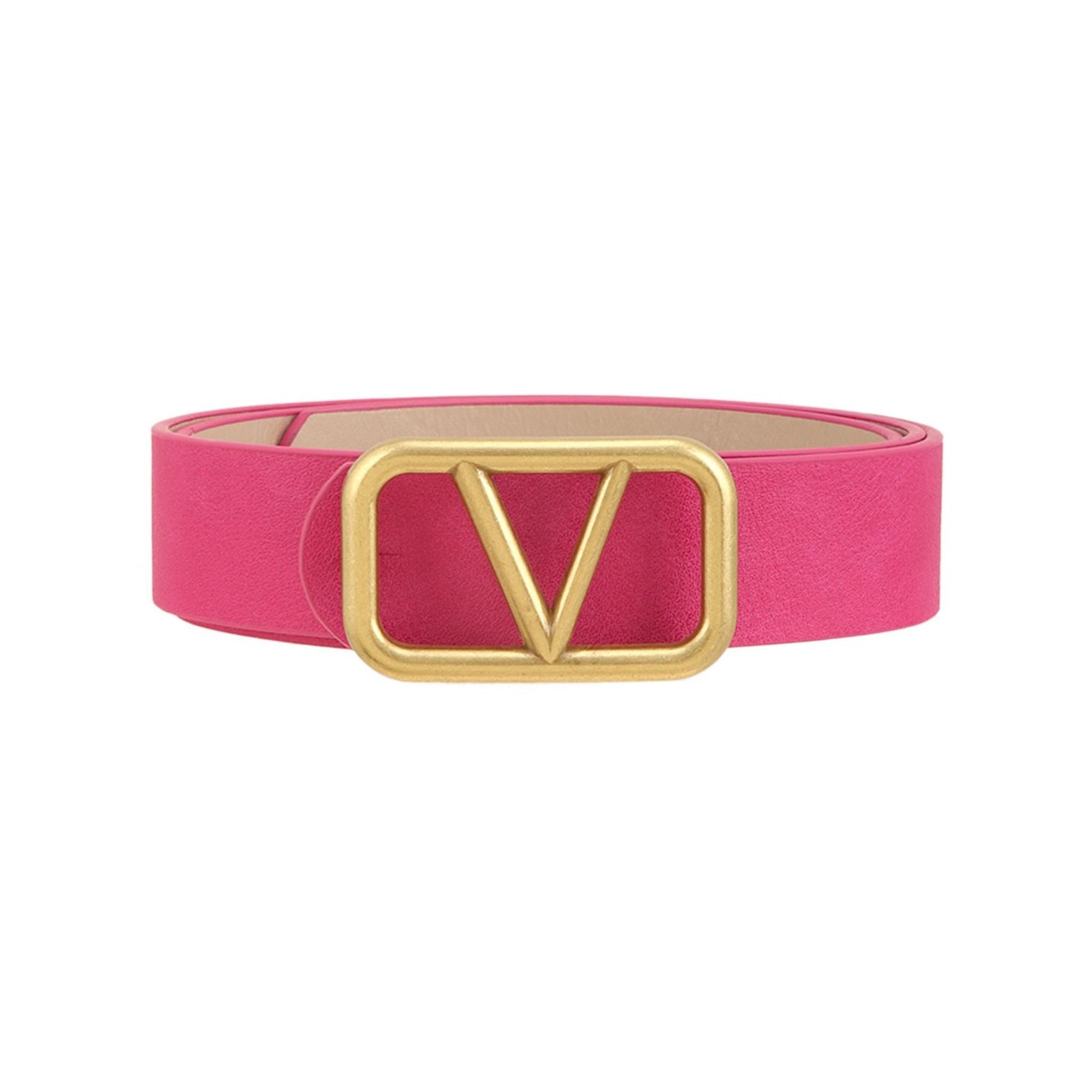 Metal V Buckle Belt