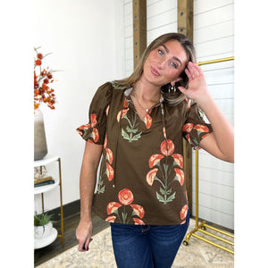 Autumn's Blooming Breeze Top