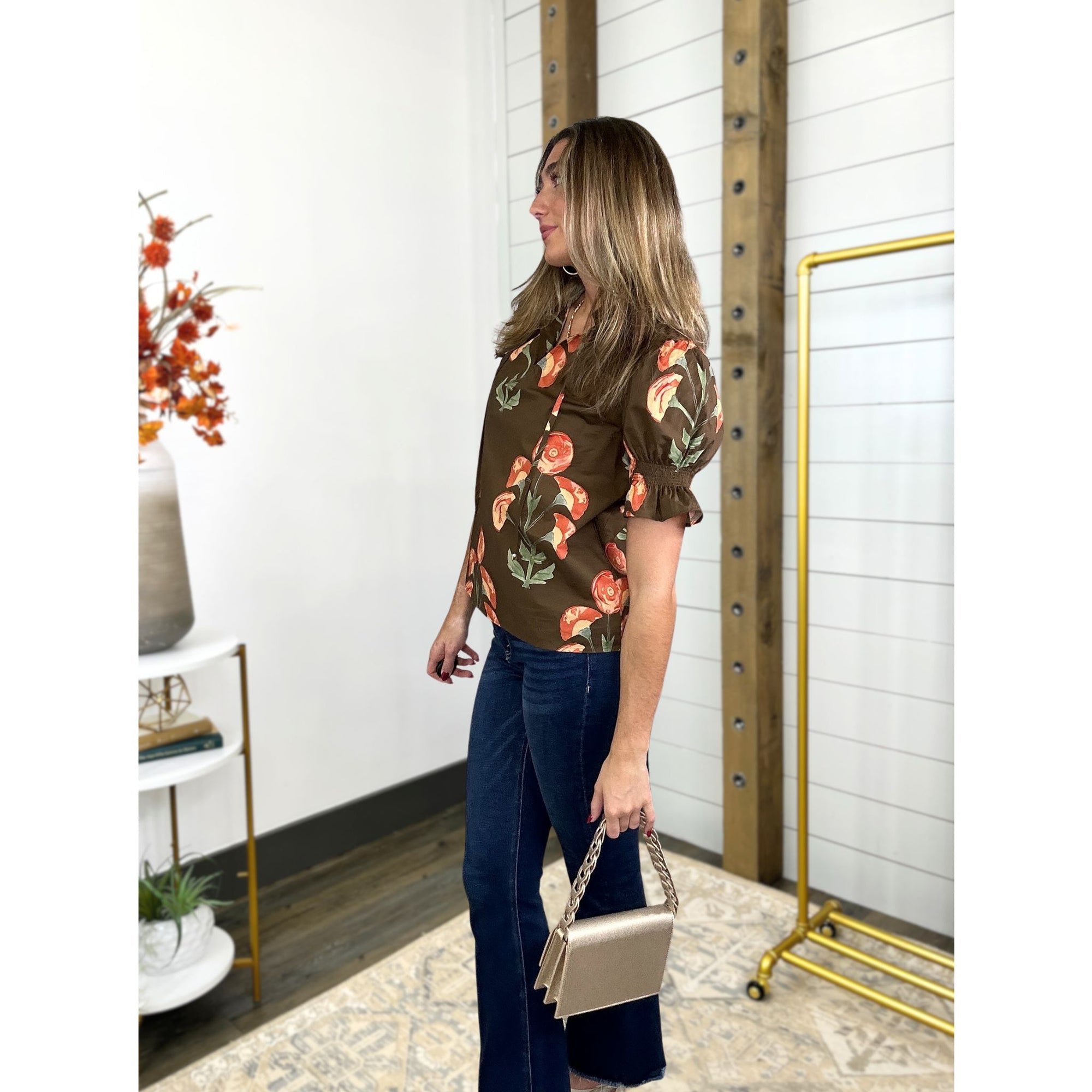 Autumn's Blooming Breeze Top