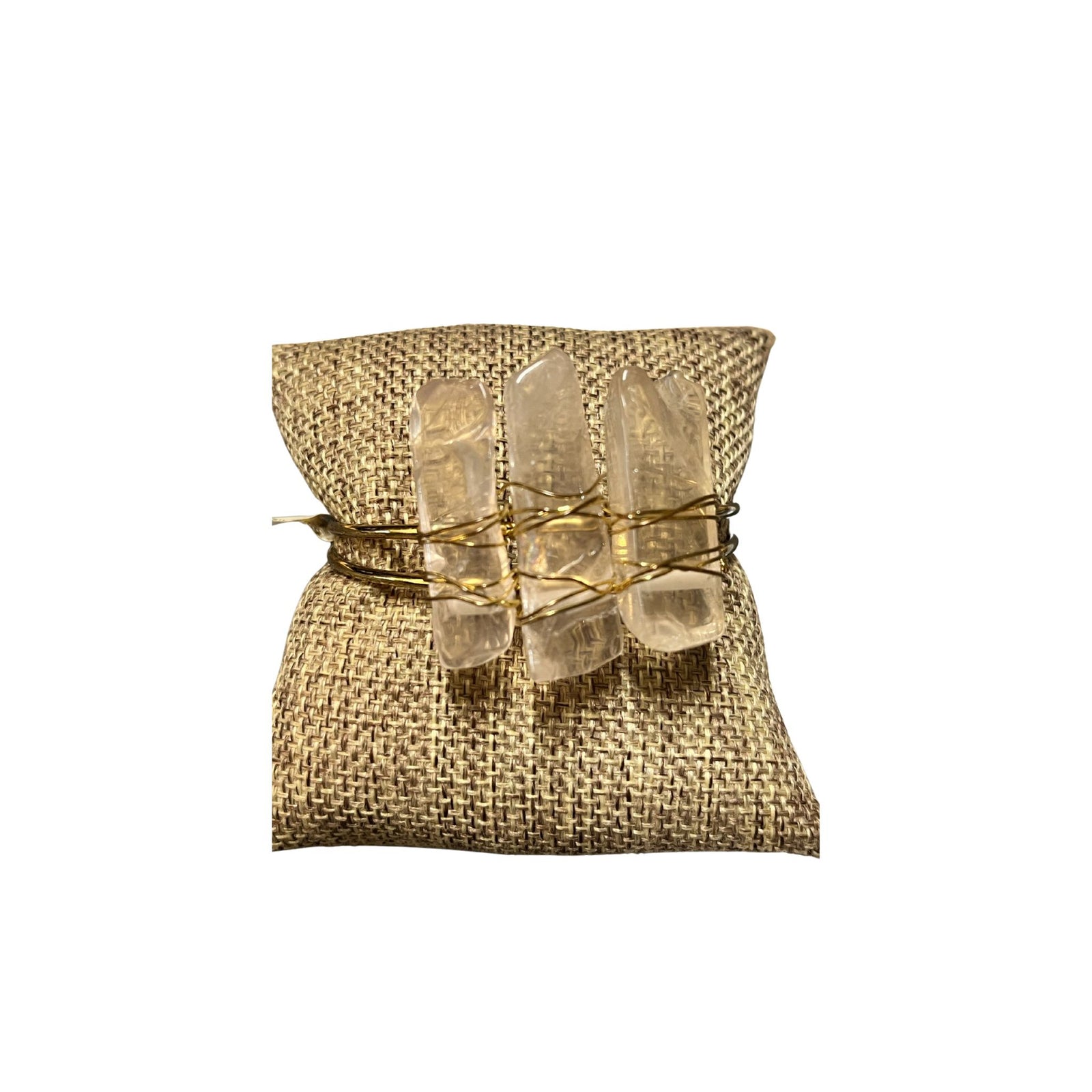 Natural Stone Wrap Cuff Bracelet